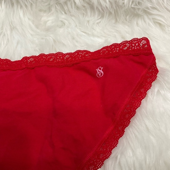 Rare Victorias Secret Red String Bikini Panty - Picture 7 of 7